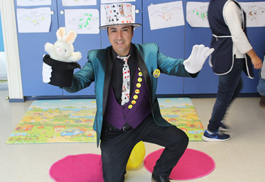 Mago Harry en Jardín Infantil