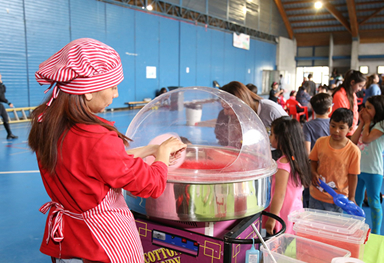 Pop Corn en evento navideño